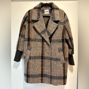 I Say Oversized Checkered Coat